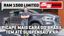 Ram 1500 Limited traz suspensão a ar, tela de tablet e custa um Mobi a mais