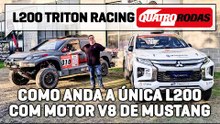 Como anda a Mitsubishi L200 com V8 do MUSTANG que corre no SERTÕES