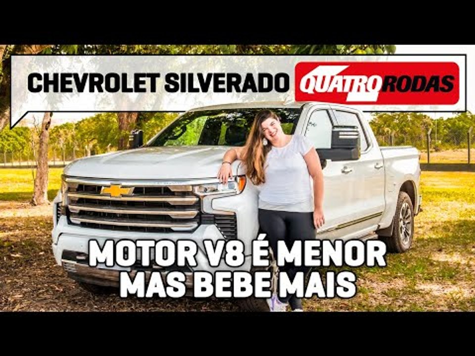 Chevrolet Silverado é LUXUOSA e tem Google e Wi-Fi, mas V8 menor BEBE MAIS