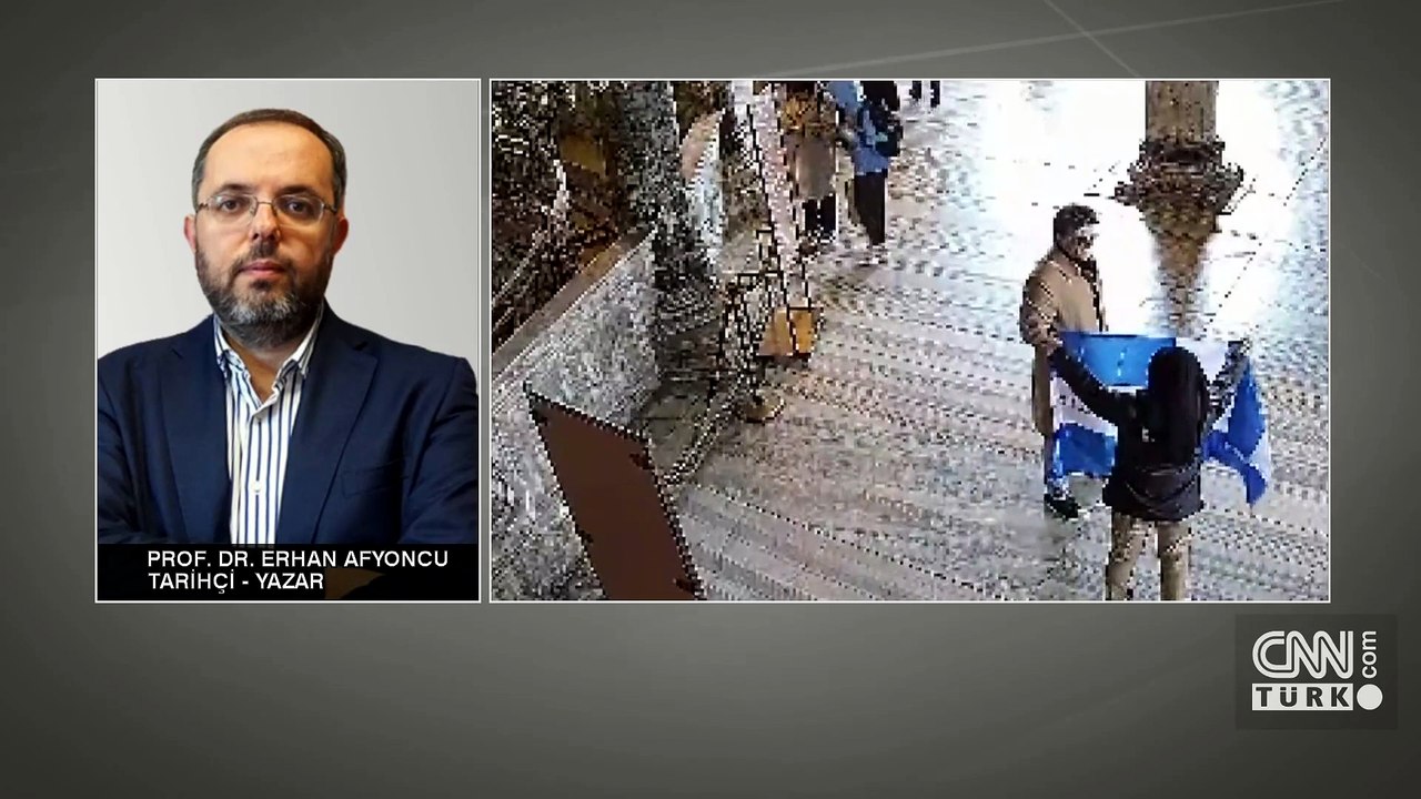 Ayasofya'da Yunan provokasyonu! Afyoncu: Açtıkları bayrak, 1821 isyanındaki bayrak