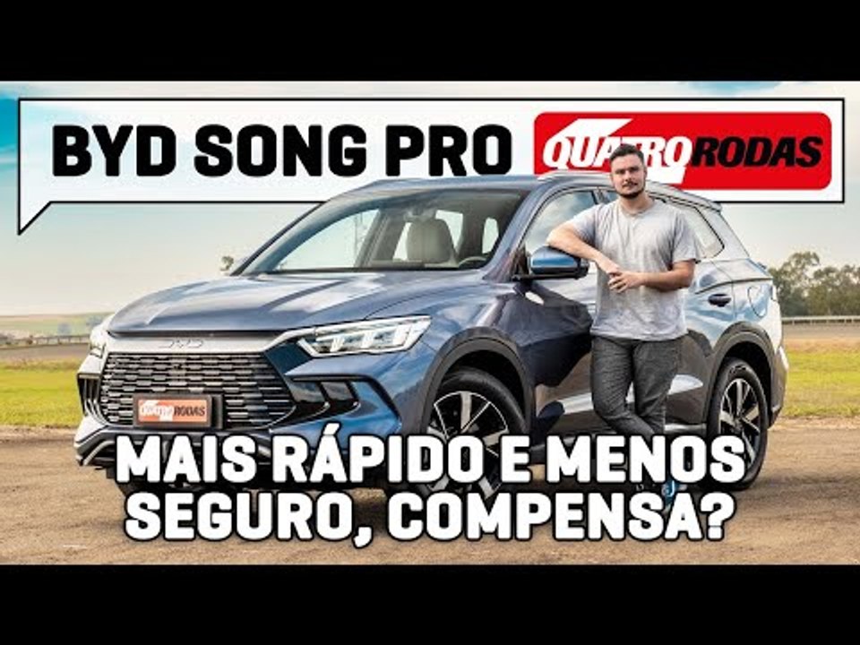 BYD Song Pro faz 15,7 km/l e é mais barato que Corolla Cross, mas é menos seguro