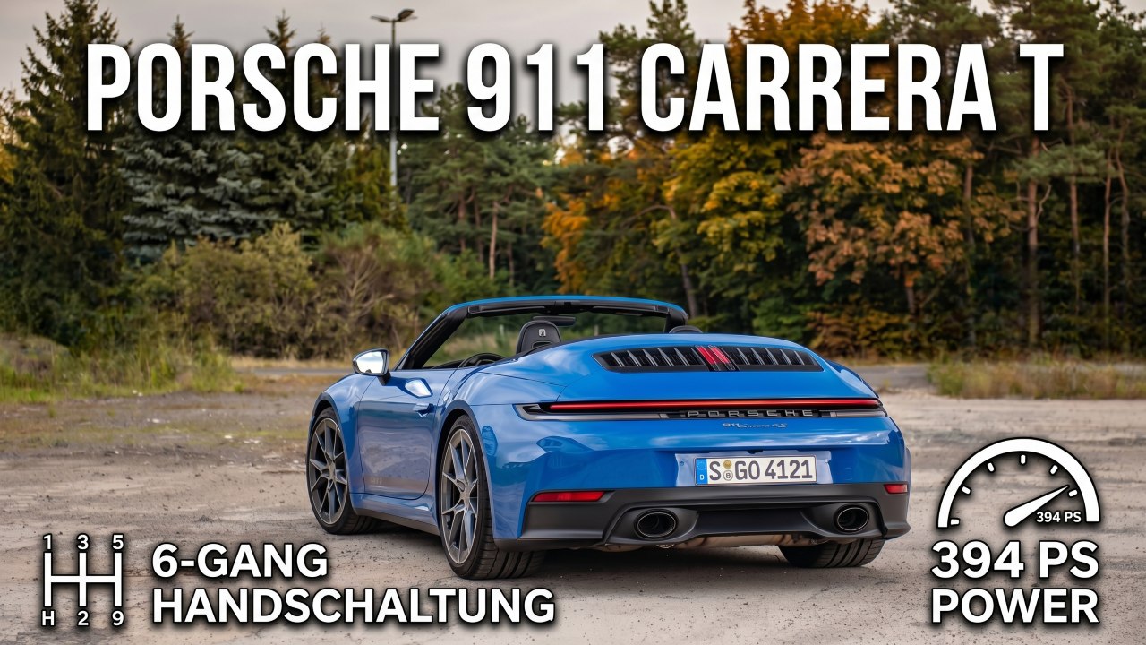 Porsche 911 Carrera T Cabriolet im Fokus: Purismus neu gedacht