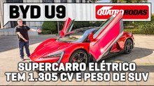 BYD Yangwang U9 é SUPERCARRO de 1.300 cv que DANÇA E PULA