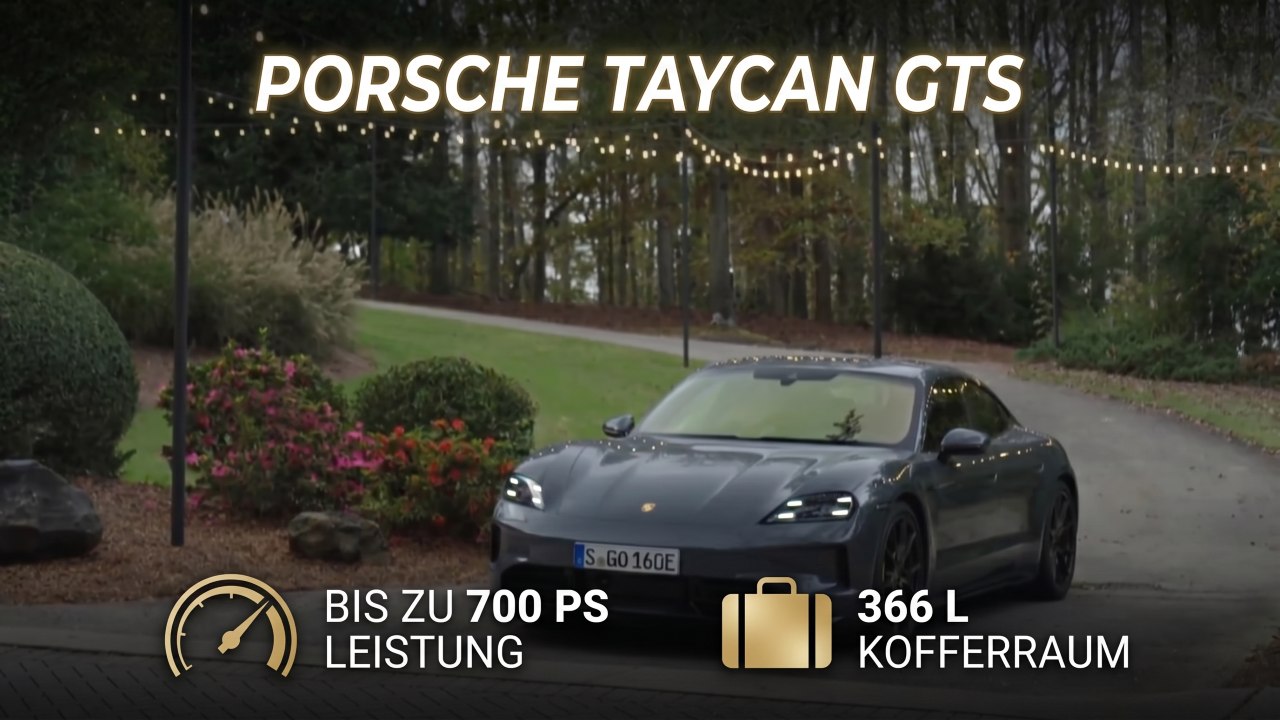 Porsche Taycan GTS: Performance trifft elektrische Effizienz