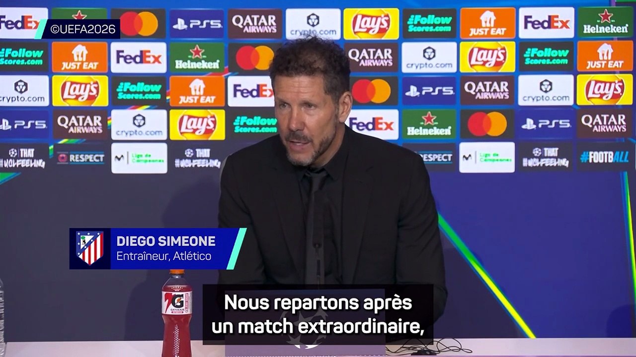 Simeone : “Un match extraordinaire, j’ai dit aux joueurs merci”