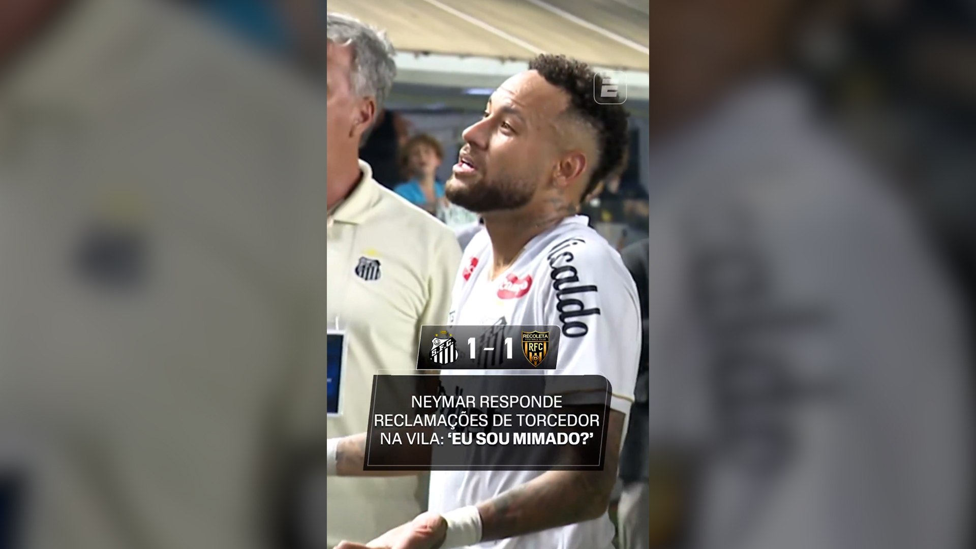 Neymar se disculpa por discutir con un aficionado que le llamó "mimado": "No lo voy a aceptar"