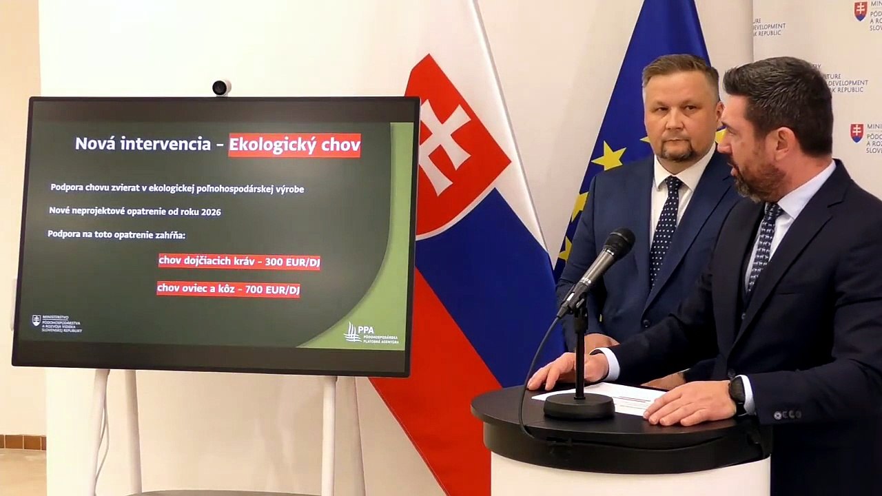 ZÁZNAM: R. Takáč: Slovenský agrosektor dostane v Kampani 2026 pomoc 662 miliónov eur