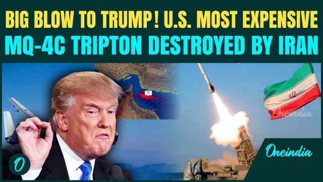 Iran BLOWS APART a U.S. $240M MQ-4C Triton Over Hormuz | U.S. Spy Drone DESTROYED |Trump Humiliated