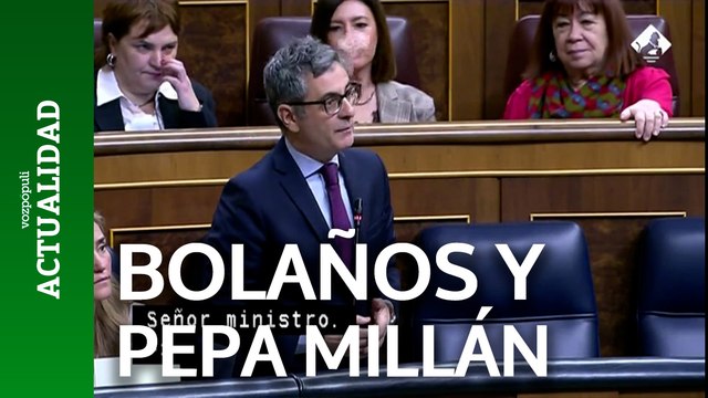 Bolaños, a Pepa Millán: Le agradezco que no asalte mi escaño con violencia y me grite