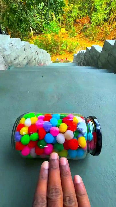 Colourfull ball. Bottle