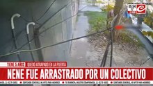 Nene fue arrastrado por un colectivo tras quedar atrapapado en la puerta