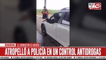 Médico atropelló a oficial durante control antidrogas y escapó a toda velocidad