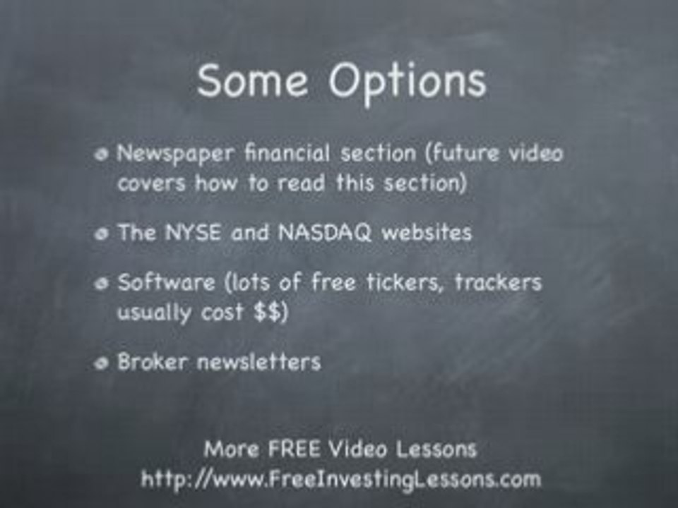 Value Investing: Keeping Track of Your Stocks