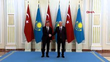 Cumhurbaşkanı Yardımcısı Yılmaz, Kazakistan Cumhurbaşkanı Tokayev ile bir araya geldi
