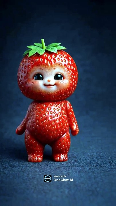 Funny Strawberry Dance AI.