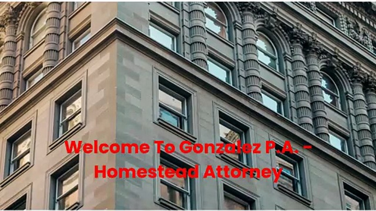 Alex Gonzalez P.A. Lawyer in Homestead | (786) 429-1511