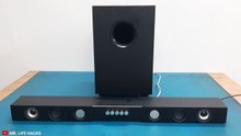 DIY Sound bar with Subwoofer with PVC
