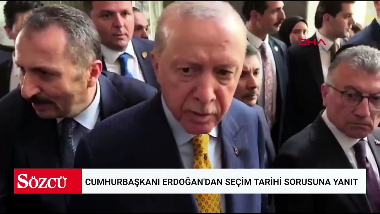 Cumhurbaşkanı Erdoğan'dan seçim tarihi sorusuna yanıt