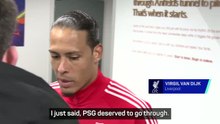 PSG deserved Champions League win over Liverpool - Van Dijk