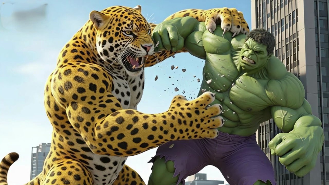 Hulk vs Giant Tiger 🐯💥 | City Destruction Battle | Epic Fight Scene ...