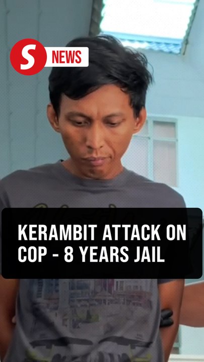 Man gets eight years jail, caning for attempted murder of police inspector