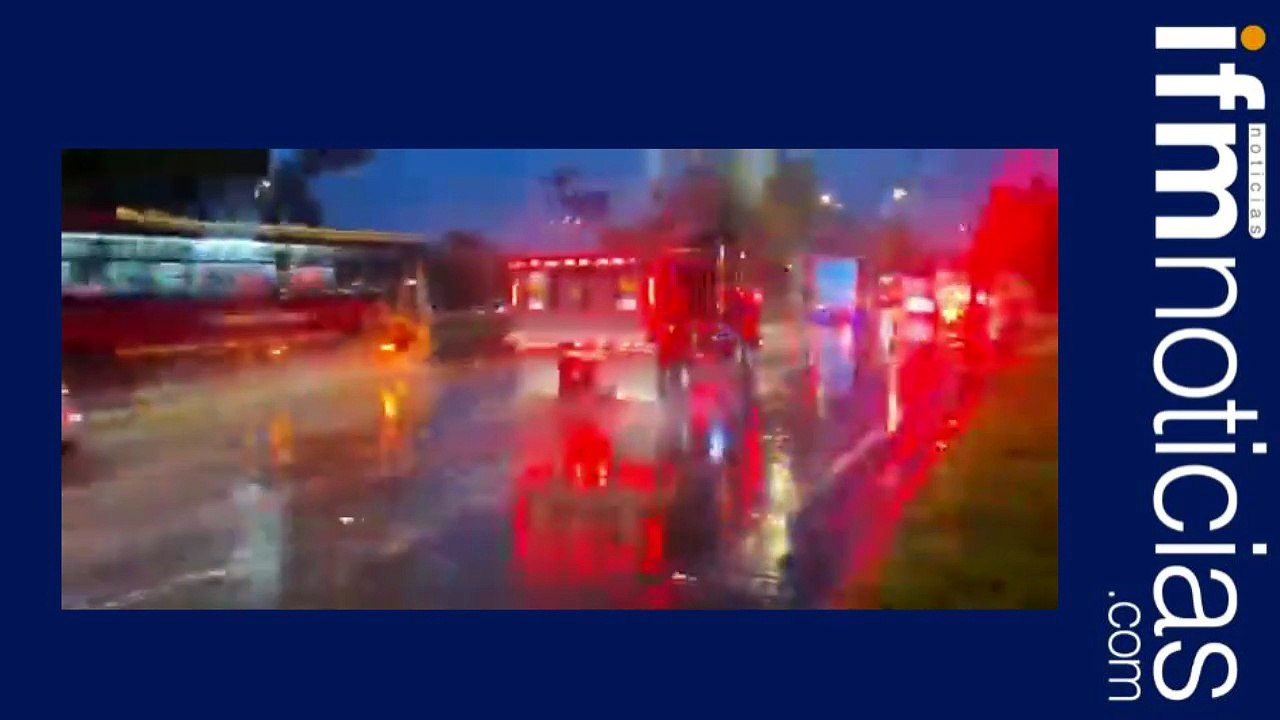 Inundaciones en el norte de Bogotá tras fuertes lluvias