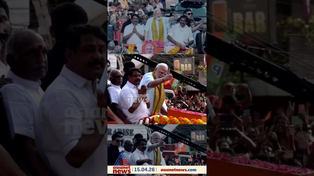 നാഗർകോവിലിൽ മോദിയുടെ റോഡ് ഷോ; വഴിനീളെ പുഷ്പവൃഷ്ടിയുമായി പ്രവർത്തകർ