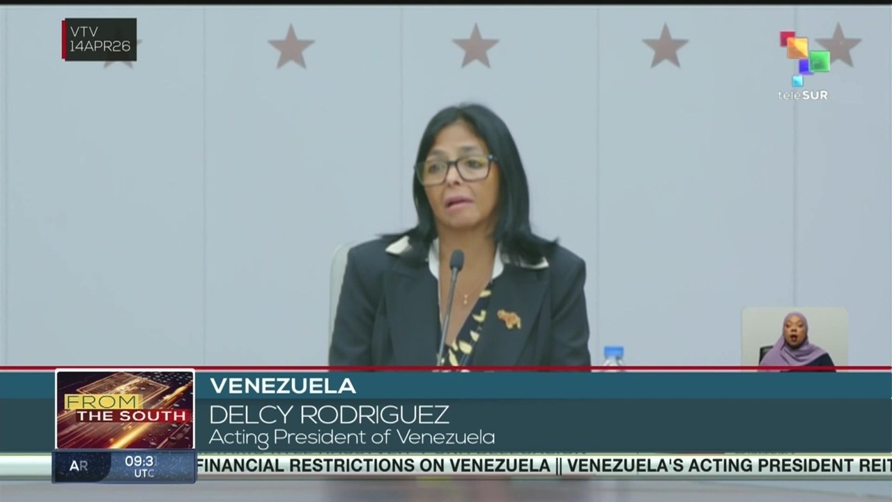 Acting pres. Delcy Rodriguez reiterates call for lifting of sanctions against nation