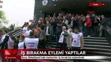İzmir Buca Belediyesi'nde memurlar iş bırakma eyleminde