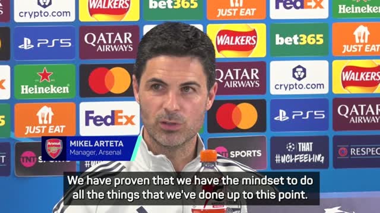 Arteta quizzed about Guardiola's comments on mindset