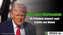 Donald Trump: Wut gegen Fürsprecherin - US-Präsident jammert nach Schelte von Meloni