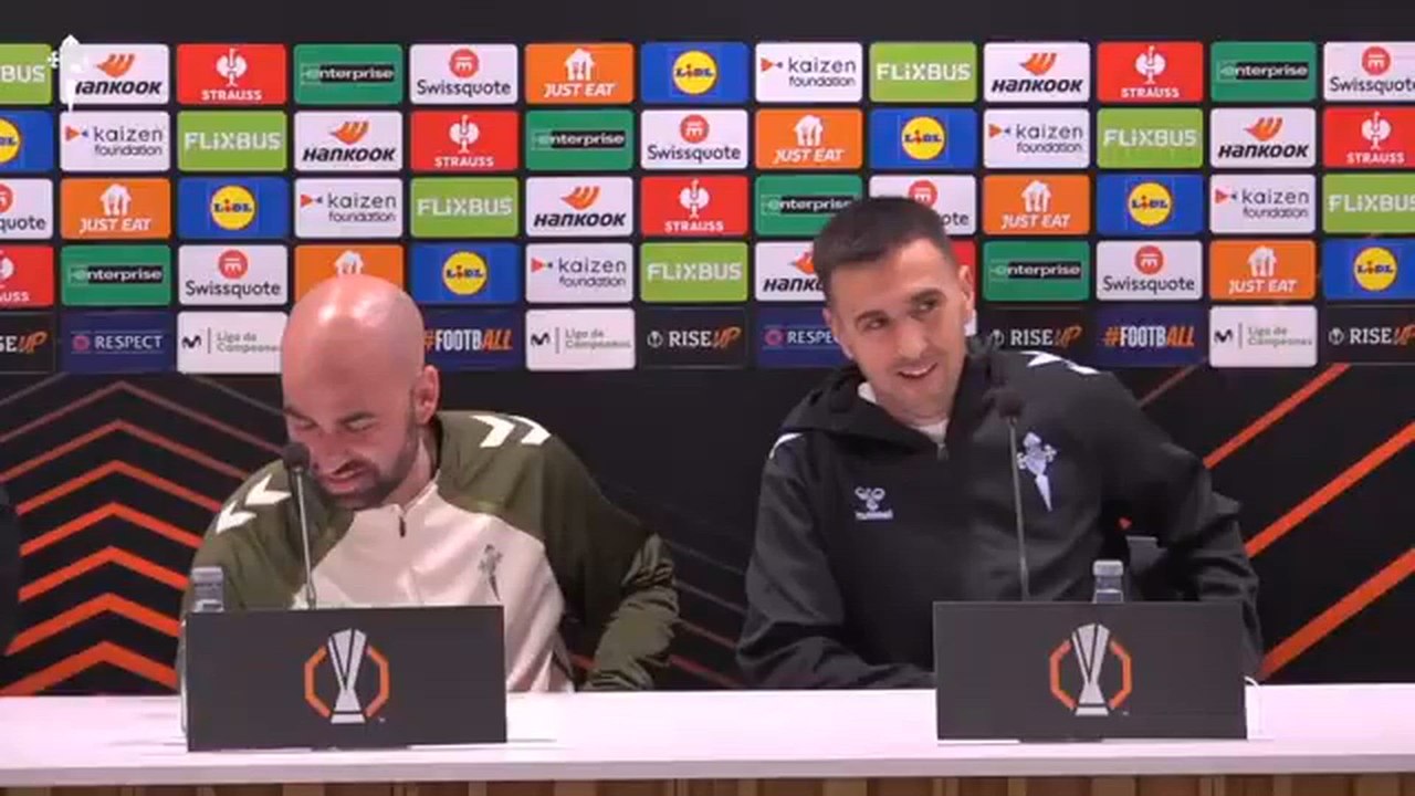 Rueda de prensa de Claudio Giráldez y Matías Vecino previa al Celta vs SC Freiburg