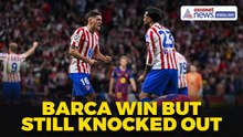 Atletico Shock Barca! Late Twist Sends Simeone’s Men to Champions League Semi-Finals | Highlights