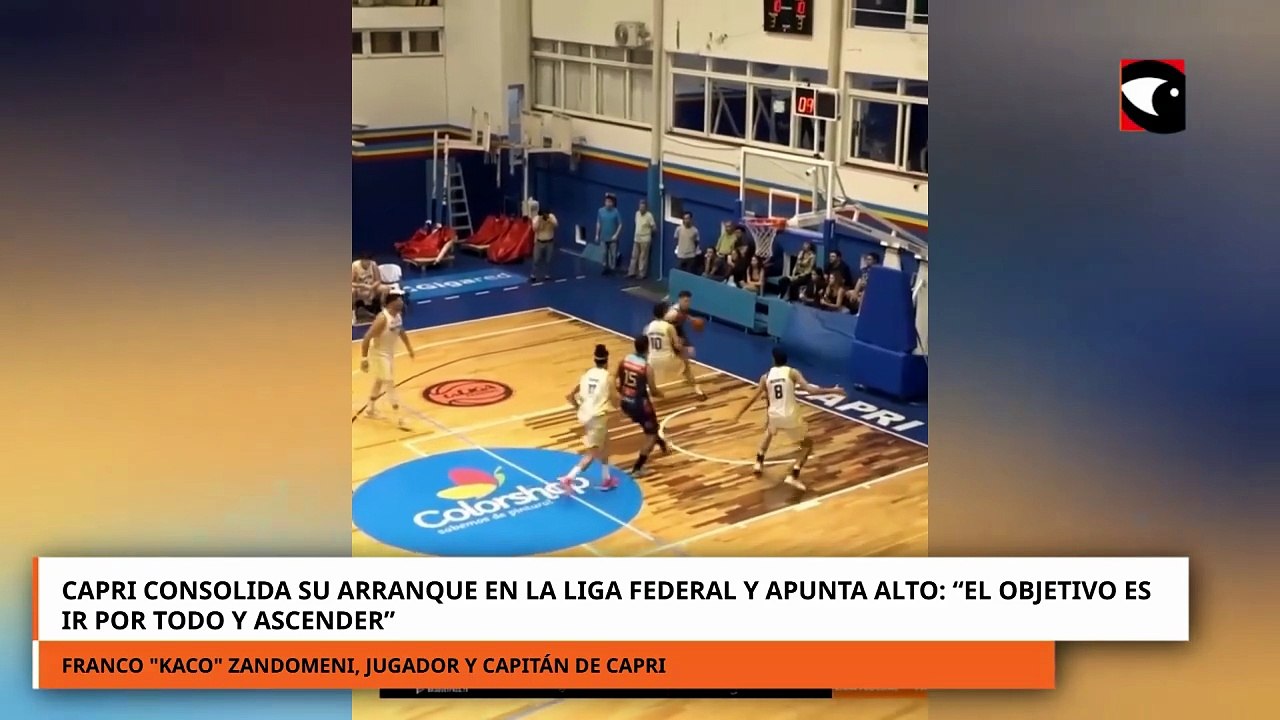 Capri consolida su arranque en la Liga Federal y apunta alto: “El objetivo es ascender”