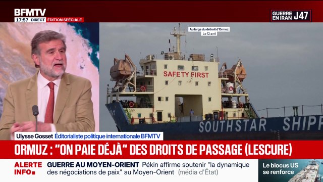 Marschall Truchot : Ormuz, on paie déjà des droits de passage (Lescure) - 15/04