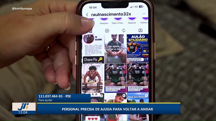 Personal precisa de ajuda para voltar a andar. Para ajudar: 111.037.464-05