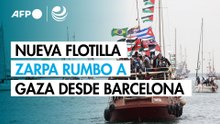 Una nueva flotilla zarpa rumbo a Gaza desde Barcelona