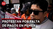 Trabajadores de Pemex bloquean vialidad en CdMx; exigen pagos pendientes
