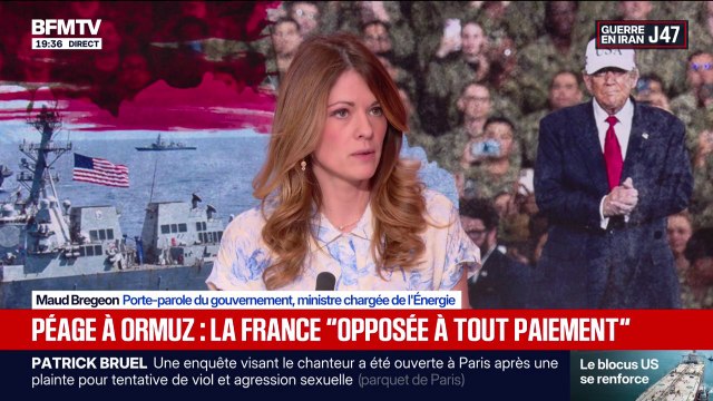 Nous sommes évidemment opposés à tout paiement : Maud Bregeon revient sur les propos de Roland Lescure sur le détroit d'Ormuz et parle d'une incompréhension