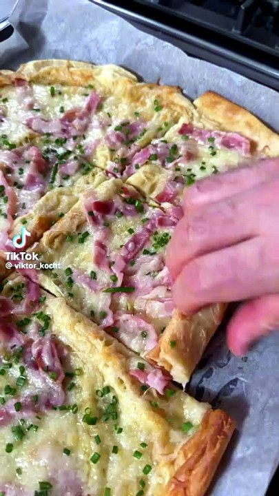 Pfannkuchen Pizza vom Blech