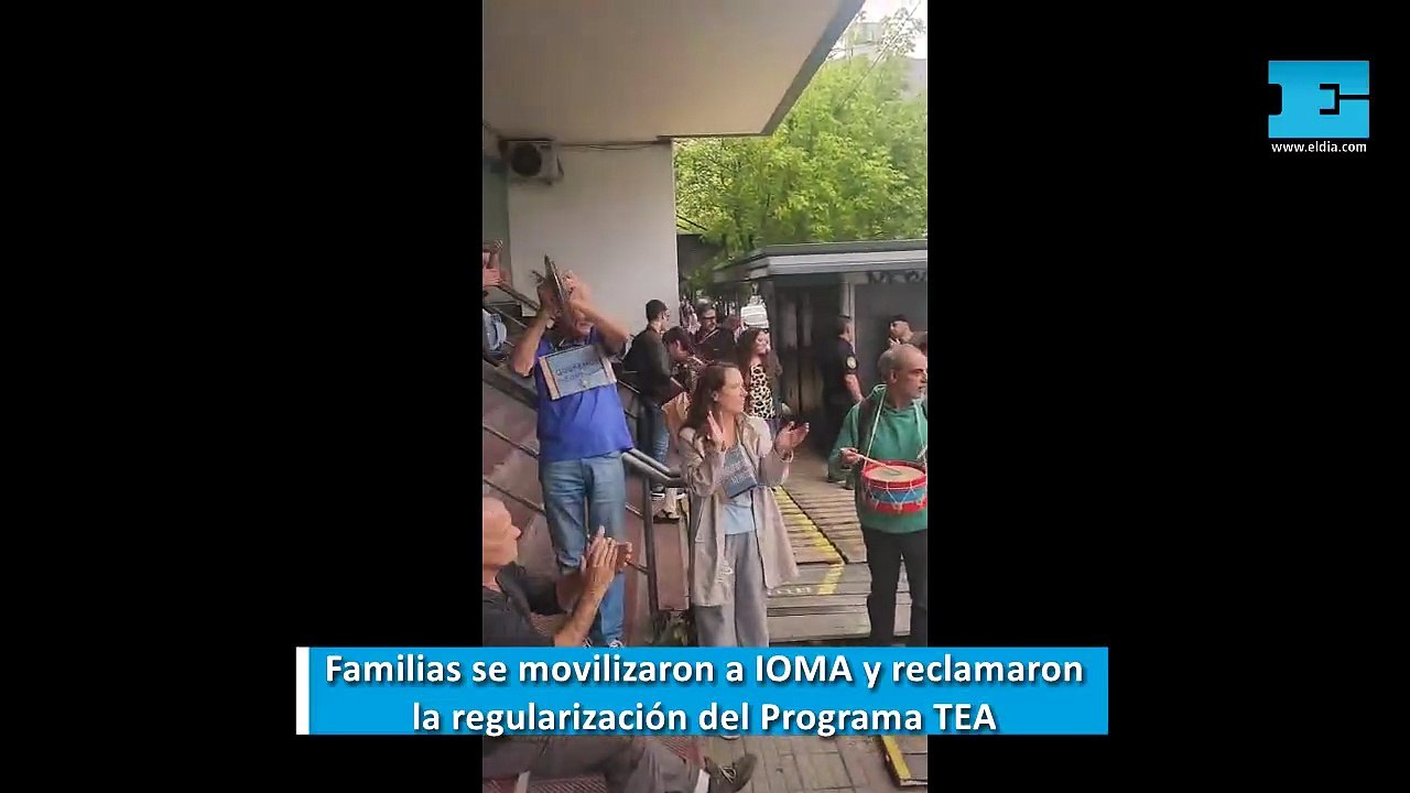 "Está en emergencia": familias de La Plata reclamaron en IOMA por la regularización el Programa TEA