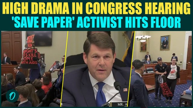 Protestors Storm Hearing, Halt Russell Vought Testimony Over PEPFAR Cuts | “Saves Lives, Spend Now!”