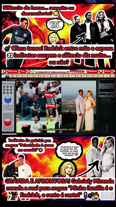 💔⚖️ #GabrielyMiranda e #CintiaRamos em clima tenso; será que #Endrick consegue segurar essa bomba?Notícias 100 notícias dos Famosos