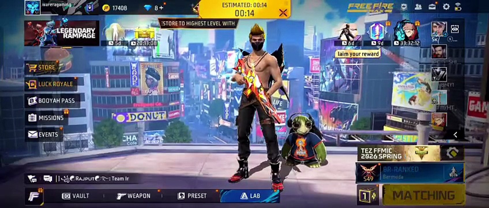 free fire max gameplay #gaming part-4 || Date-30-04-2026