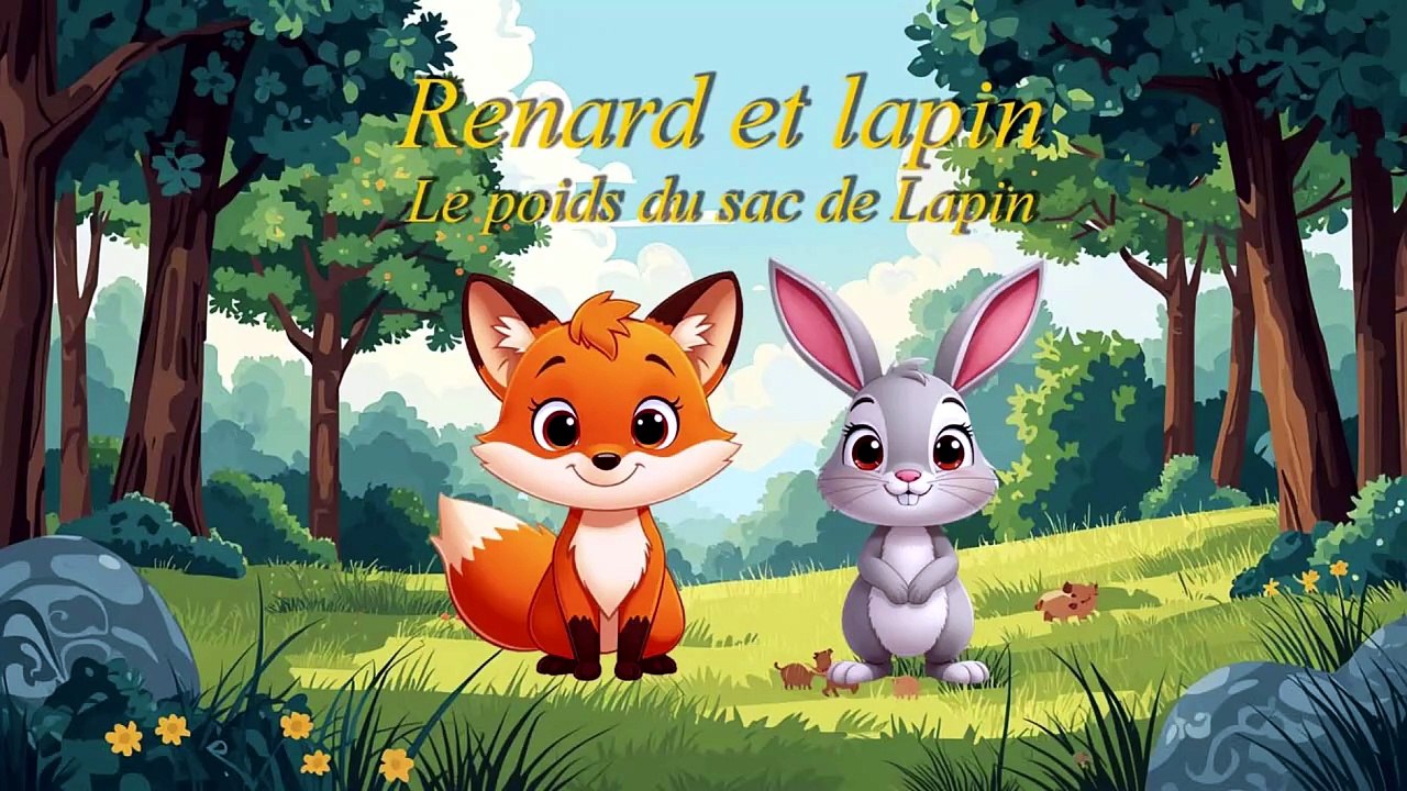 Renard et Lapin 🦊🐰 | Le poids du sac de Lapin 🎒✨ (Leçon douce de patience)