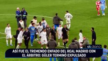Así fue el tremendo enfado del Real Madrid con el árbitro: Güler terminó expulsado