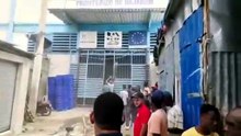 Así se vio el incendio en el mercado fronterizo de Dajabón