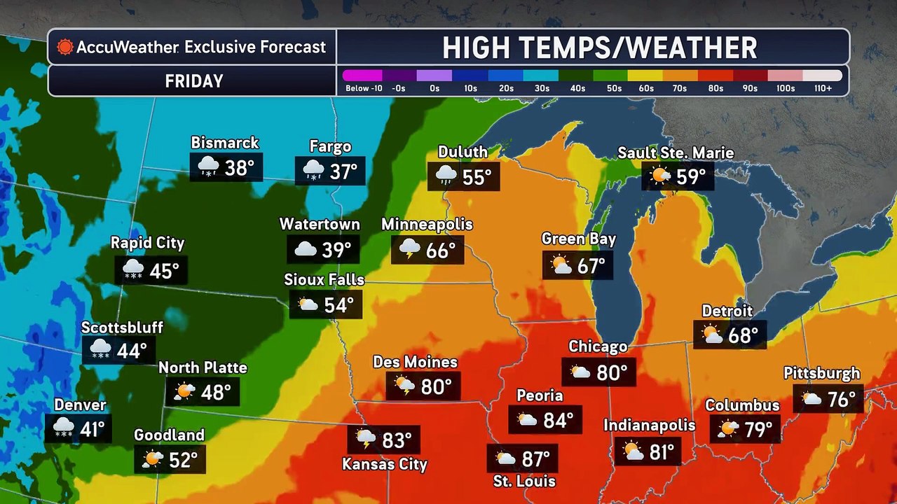 Two faces of Friday's powerful storm