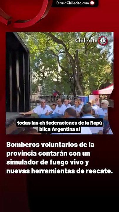 Bomberos voluntarios de la provincia contarán con un simulador de fuego vivo y nuevas herramientas de rescate.