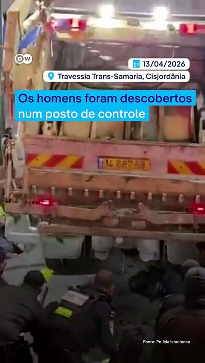 Israel intercepta palestinos em caminhão de lixo